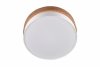 Nowoczesna dekoracyjna lampa sufitowa plafon naturalne drewno abażur z tkaniny SEASONS 611500301 Trio